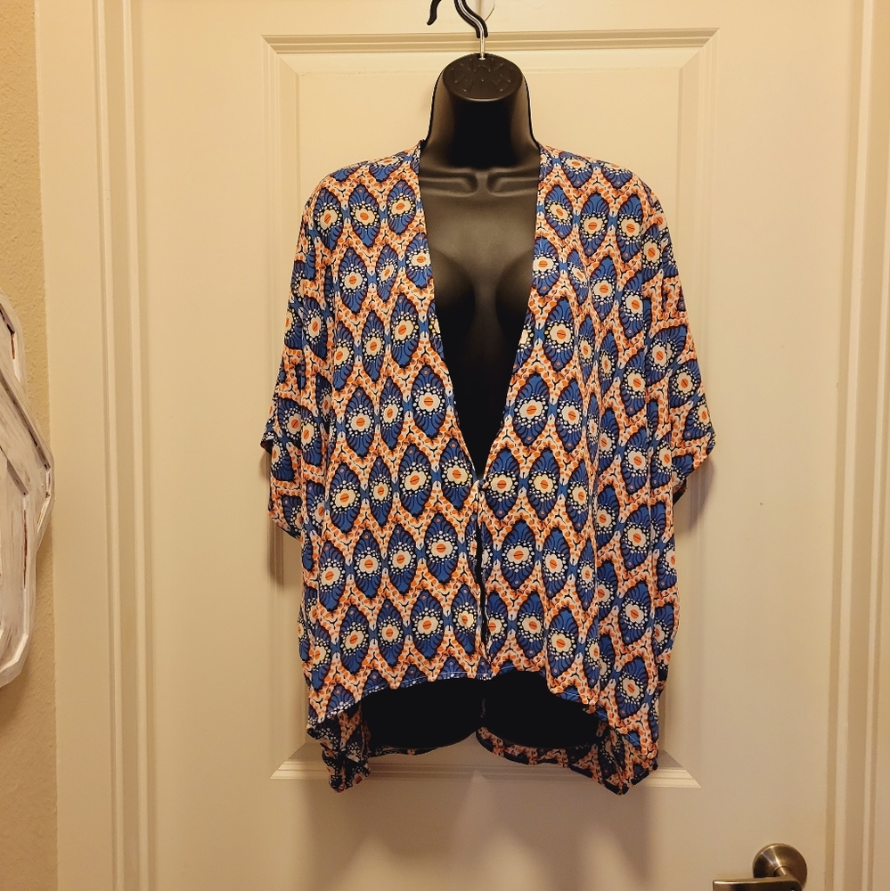 MultiColored Boho Umgee Cover Blouse